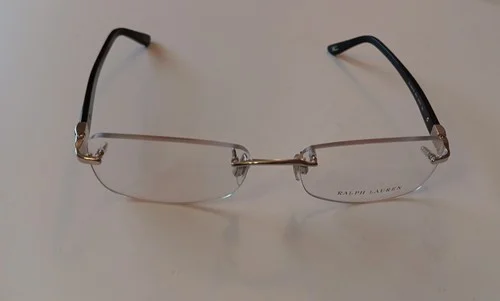 Ralph Lauren RL 5044-B eyeglass Black frames 54-17-135MM rimless Made In Italy