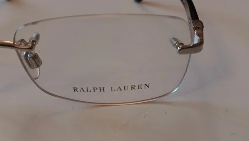 Ralph Lauren RL 5044-B eyeglass Black frames 54-17-135MM rimless Made In Italy 3