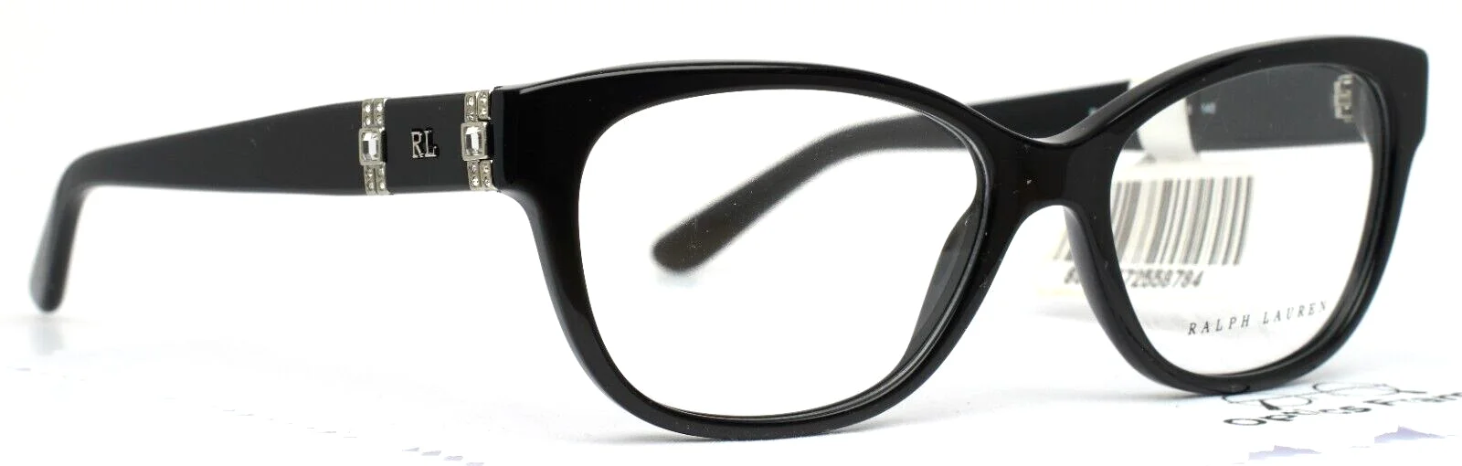 RALPH LAUREN RL6146B 5001 Black Womens Cat Eye Eyeglasses Frames 52-16-140 B:37 3