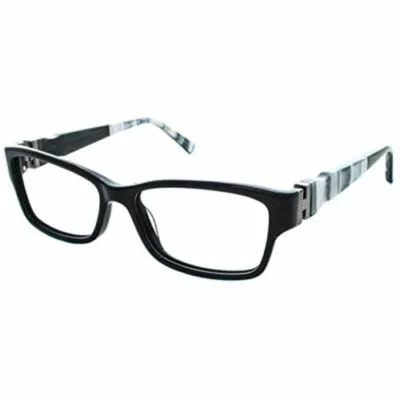 RAMPAGE Eyeglasses for Women R 187T Black Rectangle 52-15-135 1