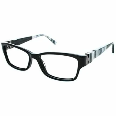 RAMPAGE Eyeglasses for Women R 187T Black Rectangle 52-15-135 2