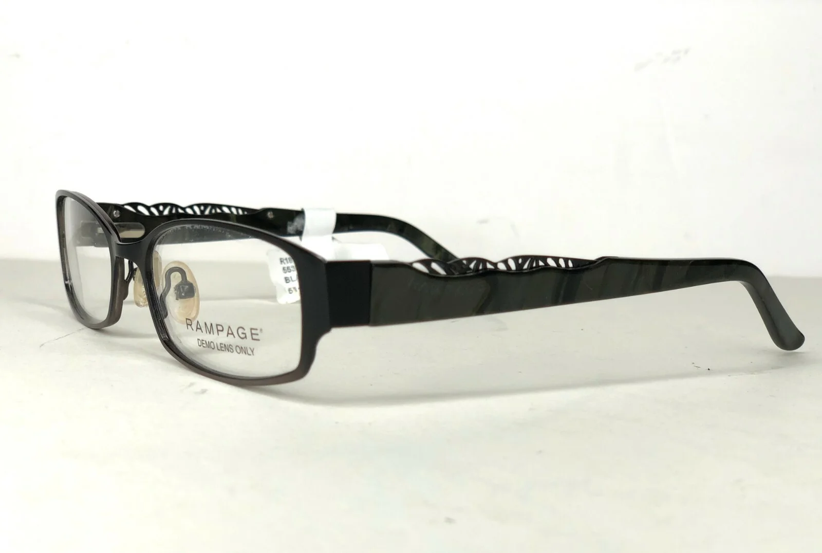 RAMPAGE Eyeglasses womens R181 Black metal rx demo lens 51-17-135 $76 FRAMES 3