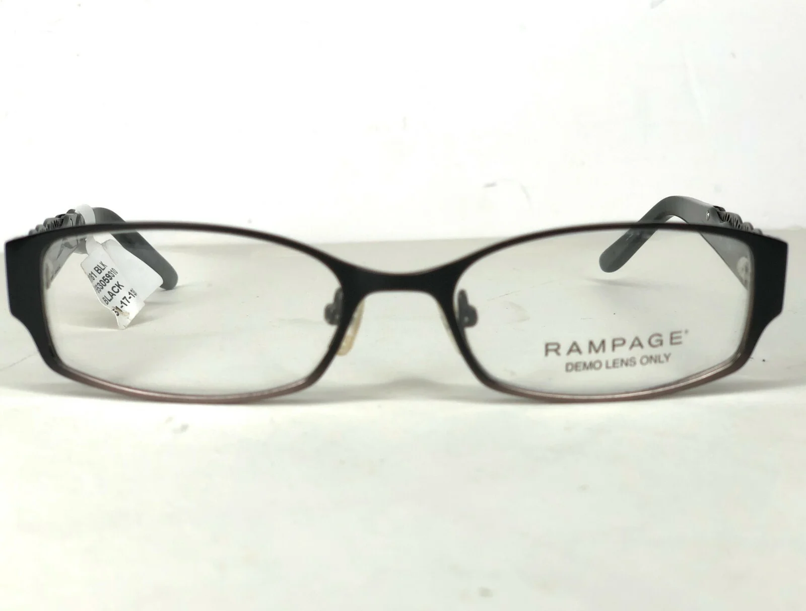 RAMPAGE Eyeglasses womens R181 Black metal rx demo lens 51-17-135 $76 FRAMES 4