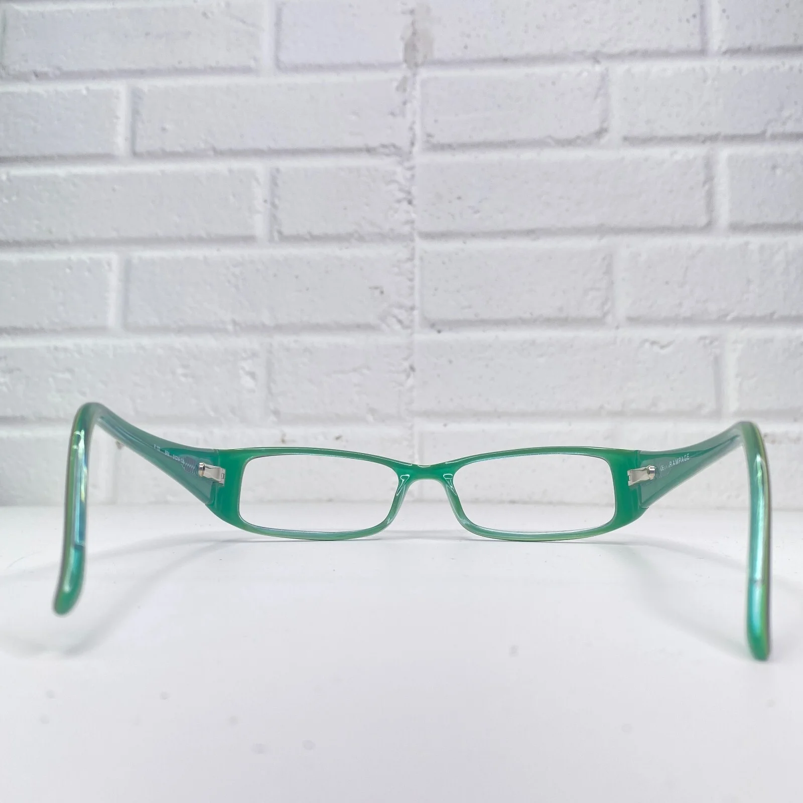 Rampage R100 Eyeglasses Frames Womens Green Full Rim Rectangle 51-16-135 22762 4