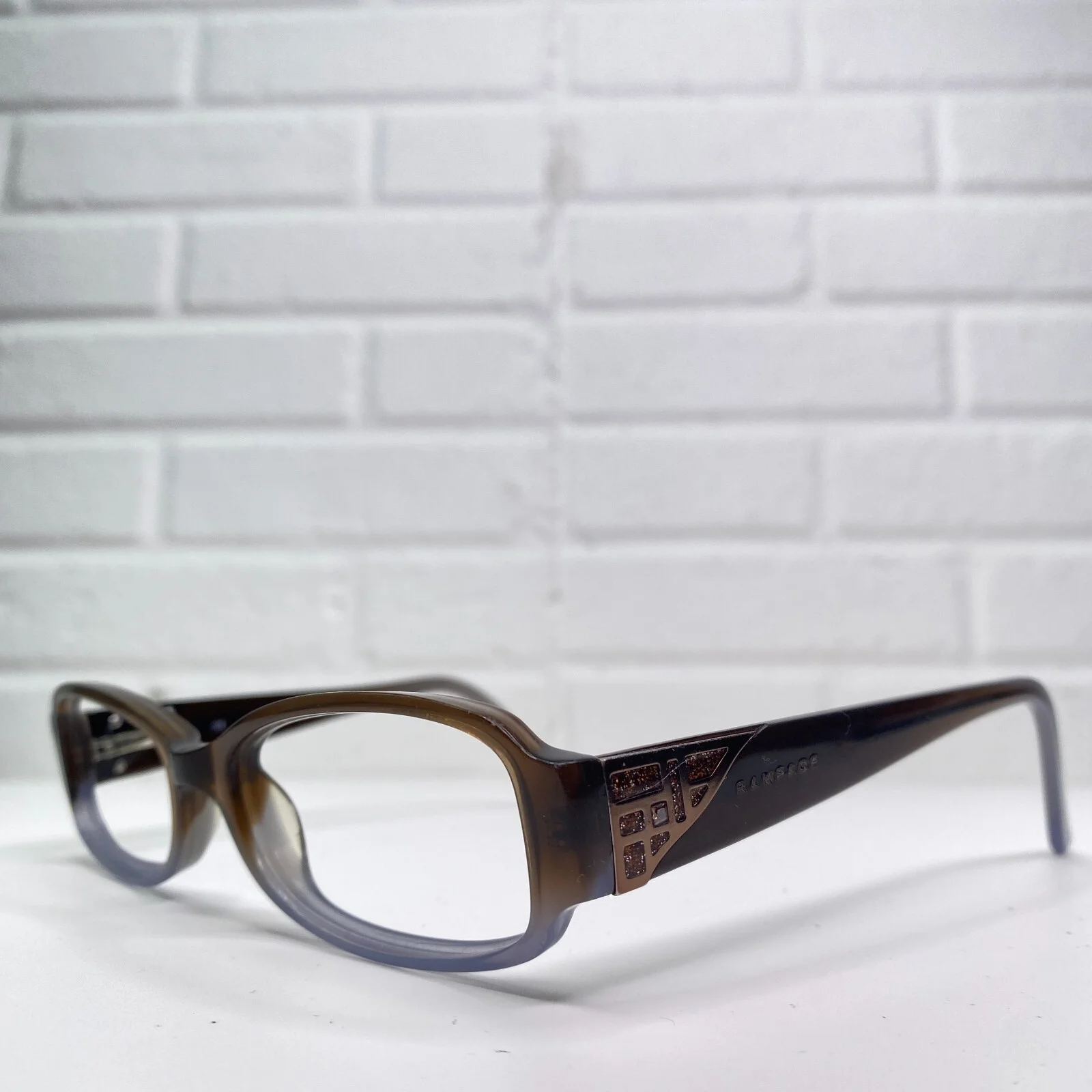 Rampage R174 Eyeglasses Frames 51-17-135MM Metal Frames Brown/Purple 2