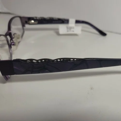 Rampage R181 PL Womens Plum Full Rim Rectangle Eyeglasses 51-17-135 2