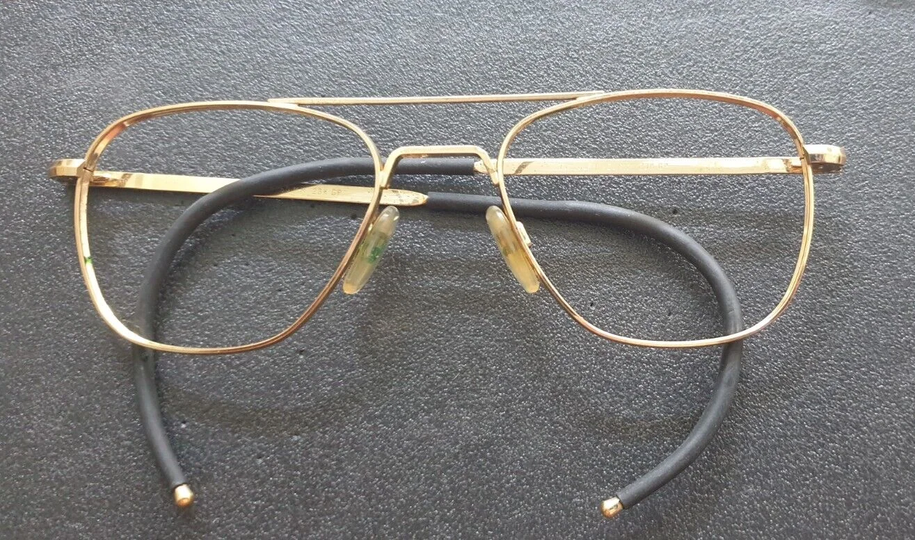Randolph Aviator Frames ONLY 160mm 23K GP, with ultra rare wrap around earpieces