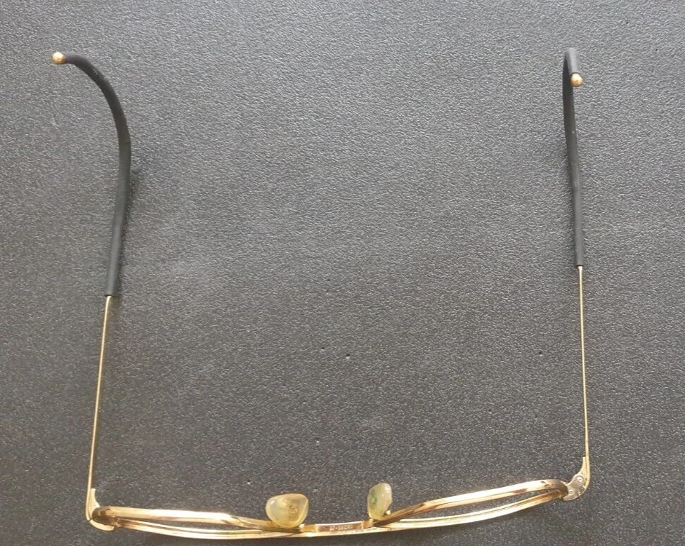 Randolph Aviator Frames ONLY 160mm 23K GP, with ultra rare wrap around earpieces 3