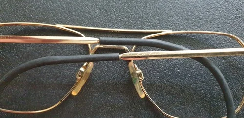 Randolph Aviator Frames ONLY 160mm 23K GP, with ultra rare wrap around earpieces 4