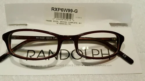RANDOLPH ENGINEERING RE EXCEL Eyeglass Frames 49 18 140 New 2