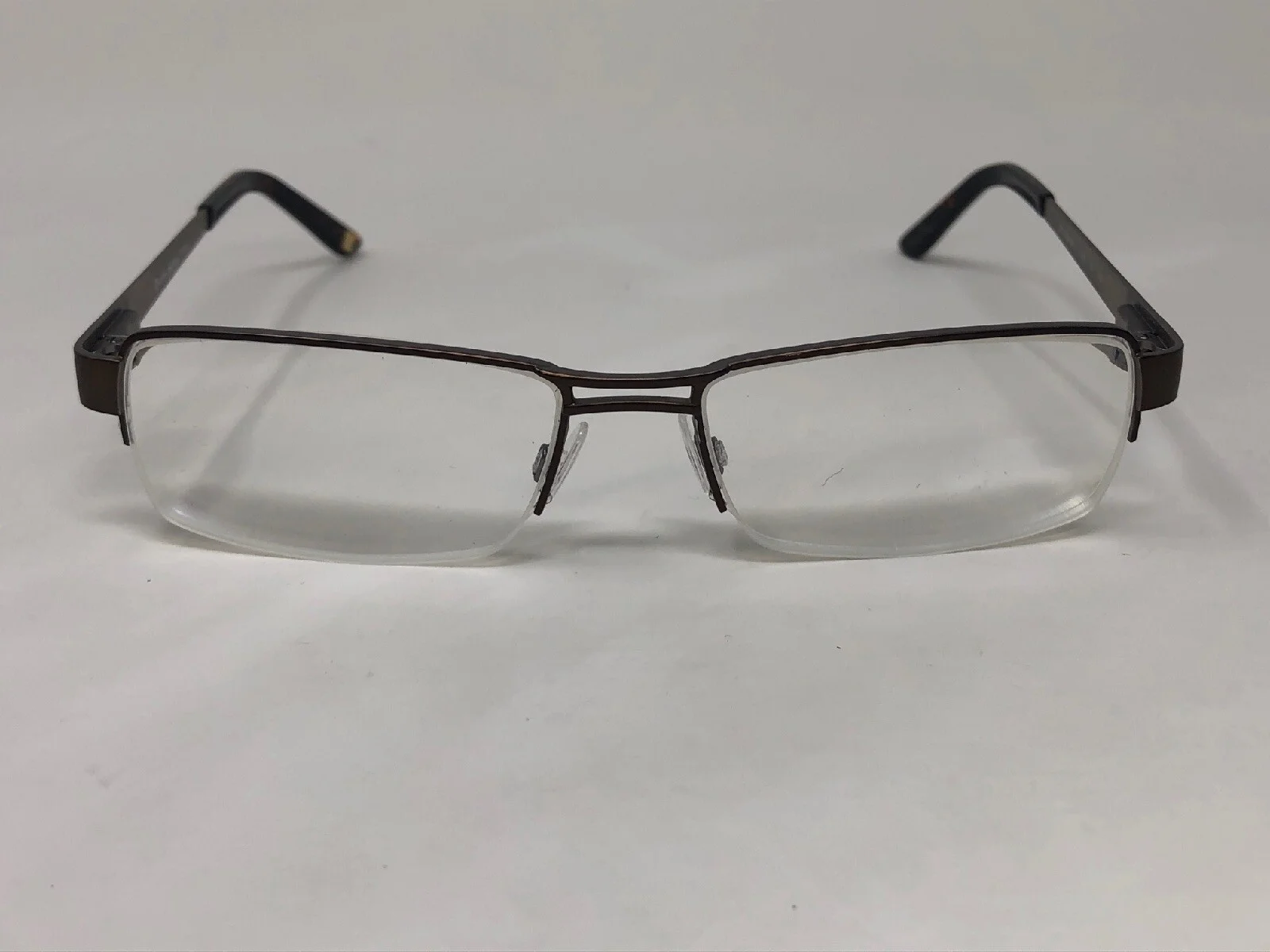 RANDY JACKSON 1065 C.097 Eyeglasses Frame Half Rimless 56-17-145 Brown MM08 2