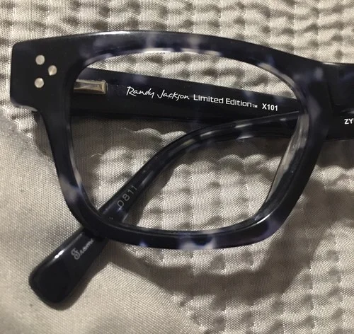 Randy Jackson Eyeglasses Frames Only ZYLOWARE C.017 Black Blue Limited Edition 2