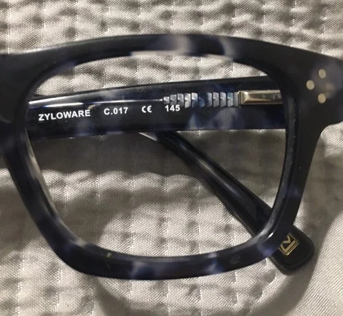 Randy Jackson Eyeglasses Frames Only ZYLOWARE C.017 Black Blue Limited Edition 3