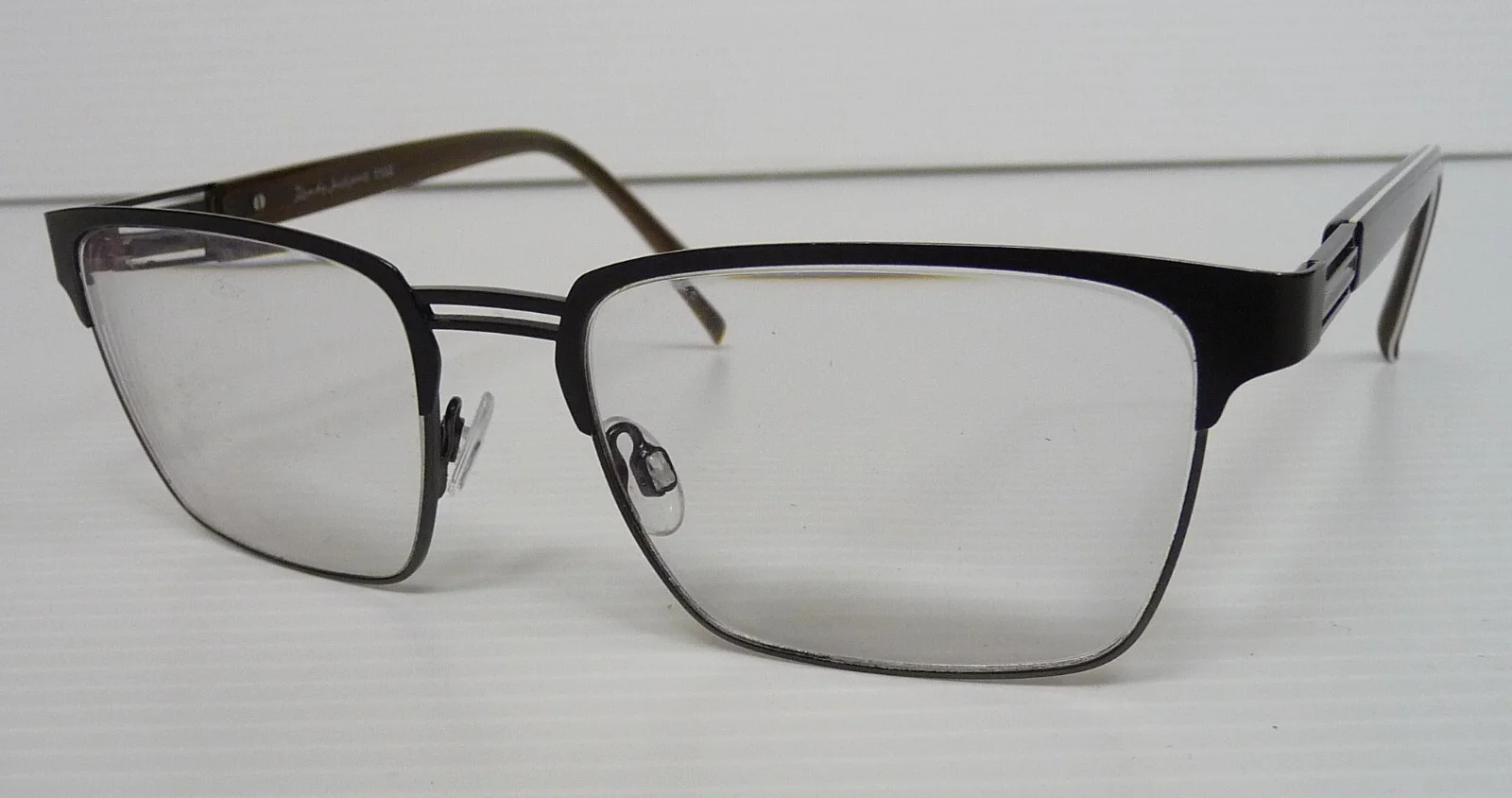 RANDY JACKSON RJ 1103 323 Black Square Mens Eyeglasses Frames 54-18-145 2