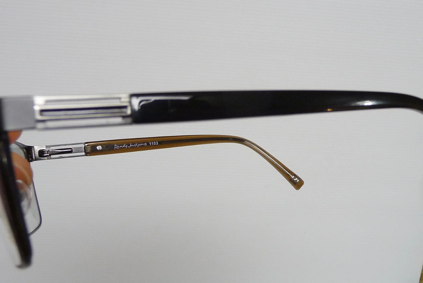 RANDY JACKSON RJ 1103 323 Black Square Mens Eyeglasses Frames 54-18-145 4