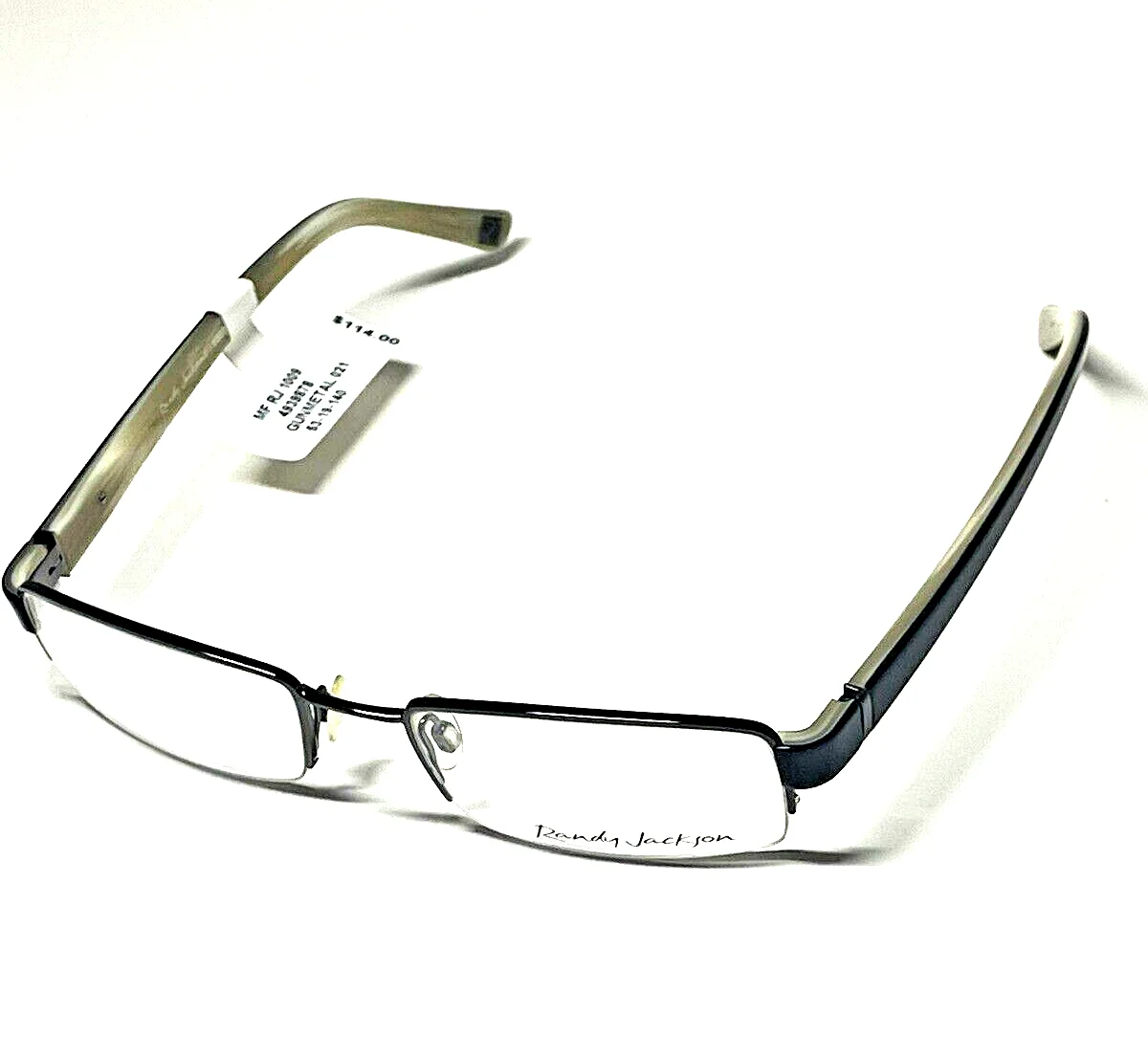 Randy Jackson Rj1009 1009 Olive/Gunmetal Men’s Eyeglass Frame 53-19-140 2