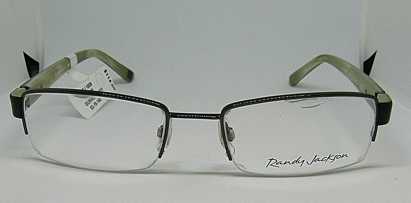 Randy Jackson Rj1009 1009 Olive/gunmetal zyloware Men’s Eyeglass frame 53-19-140