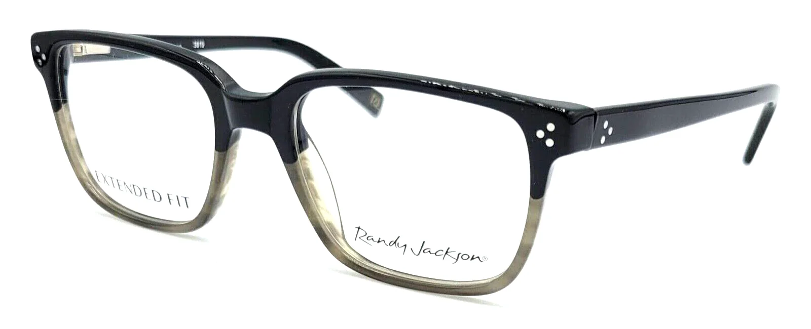 RANDY JACKSON - RJ3019 189 53/19 - BLACK FADE - NEW Authentic MEN EYEGLASSES