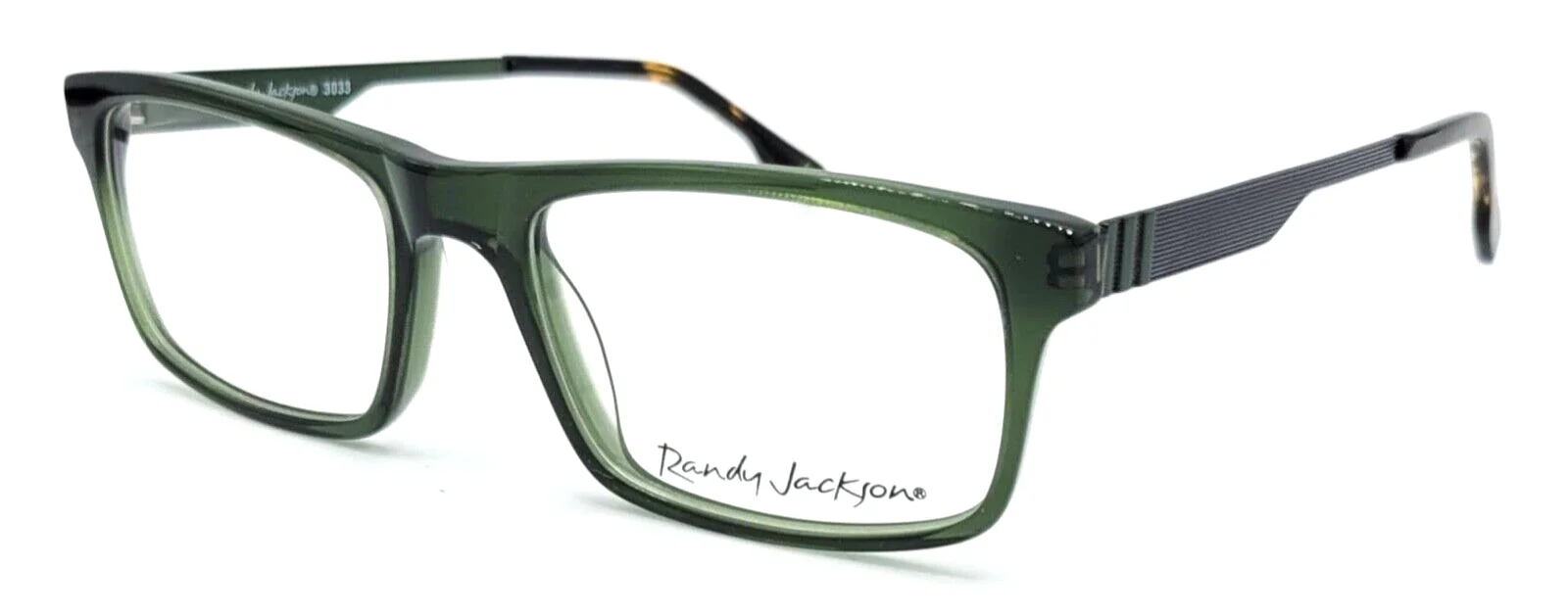RANDY JACKSON - RJ3033 301 54/18/145 - OLIVE- NEW Authentic MEN EYEGLASSES
