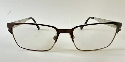 Randy Jackson Signature 1049 Eyeglass Frames ZYLOWARE Brown 55-145 w/ Case 2