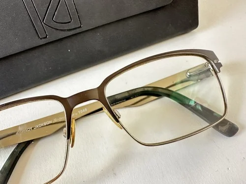 Randy Jackson Signature 1049 Eyeglass Frames ZYLOWARE Brown 55-145 w/ Case 3