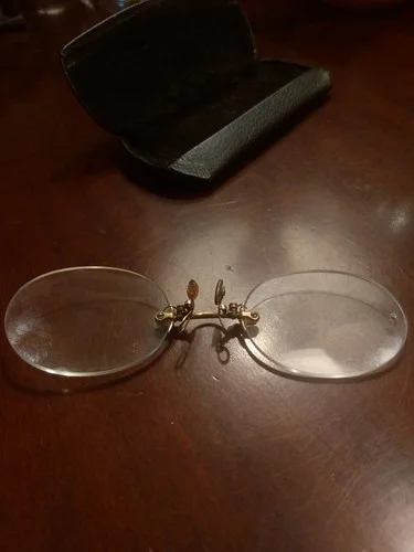 Rare 10K Gold Pince Nez Eye Glasses Ketcham & Mcdougall 1903 Vtg 3