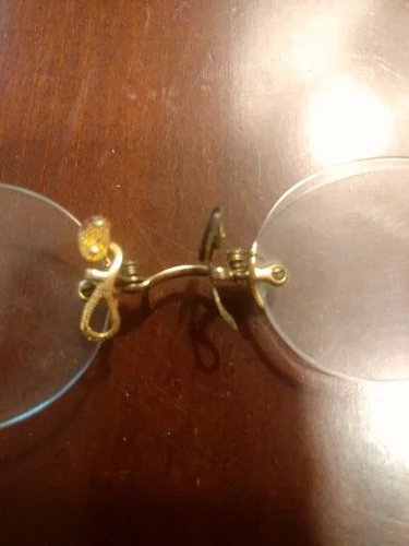Rare 10K Gold Pince Nez Eye Glasses Ketcham & Mcdougall 1903 Vtg 4