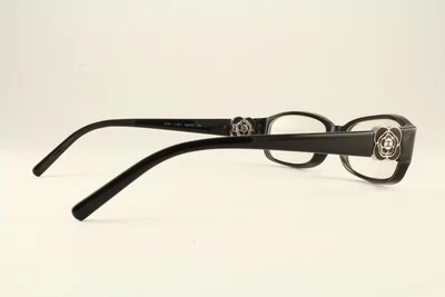 Rare Authentic Chanel 3131 501 Black Silver 53mm Camellia Frames Glasses RX-able 3