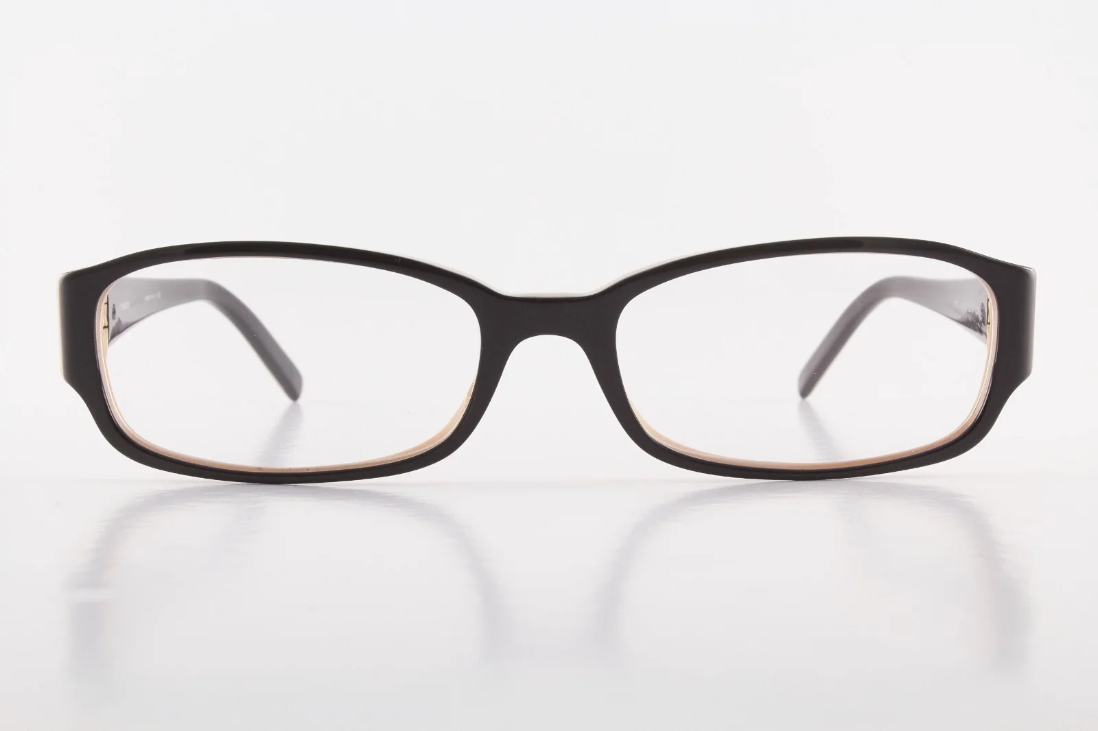 Rare Authentic Chanel 3131 c.1013 53mm Black Beige Glasses Frames Italy