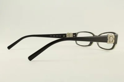 Rare Authentic Chanel 3131 c.845 Gray/Black 51mm Camellia Frames Glasses RX-able 3
