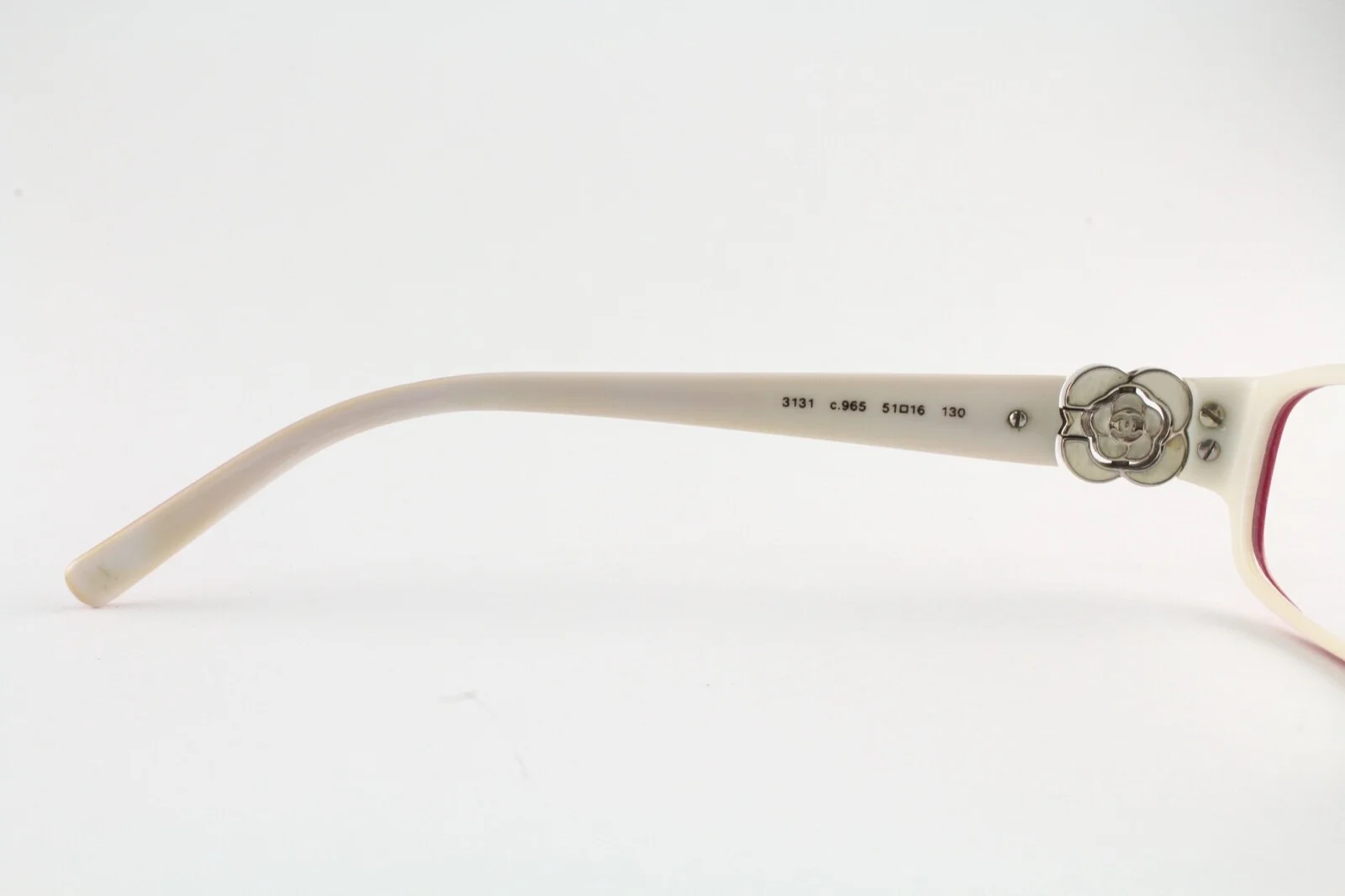 Rare Authentic Chanel 3131 c.965 Pink/White 51mm Glasses Frames Italy RX-able 3