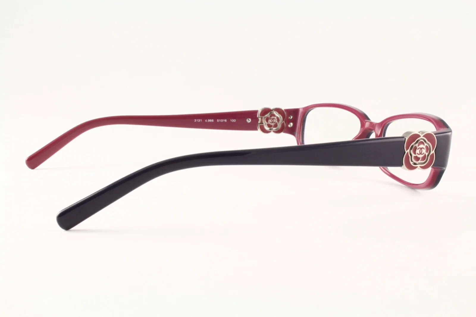 Rare Authentic Chanel 3131 c.966 Blue/Purple 51mm Glasses Frames Italy RX-able 3