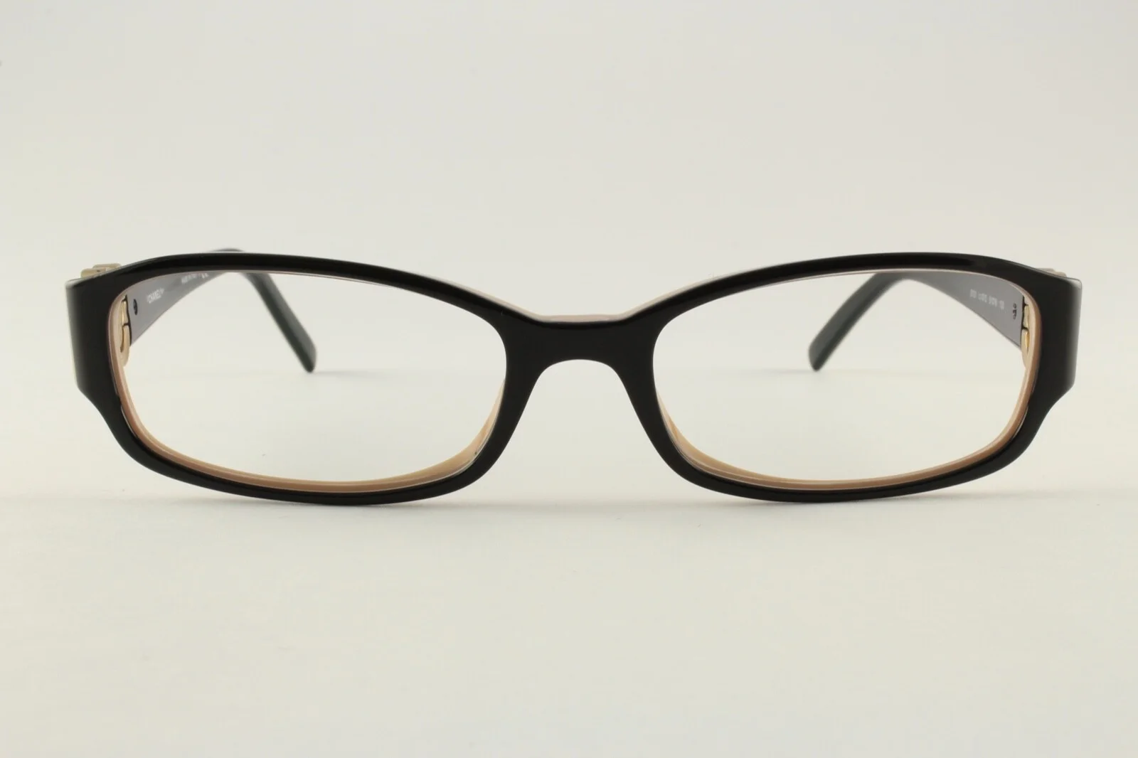 Rare Authentic Chanel Mod. 3131 c.1013 Beige/Black 51mm Glasses Frames RX-able