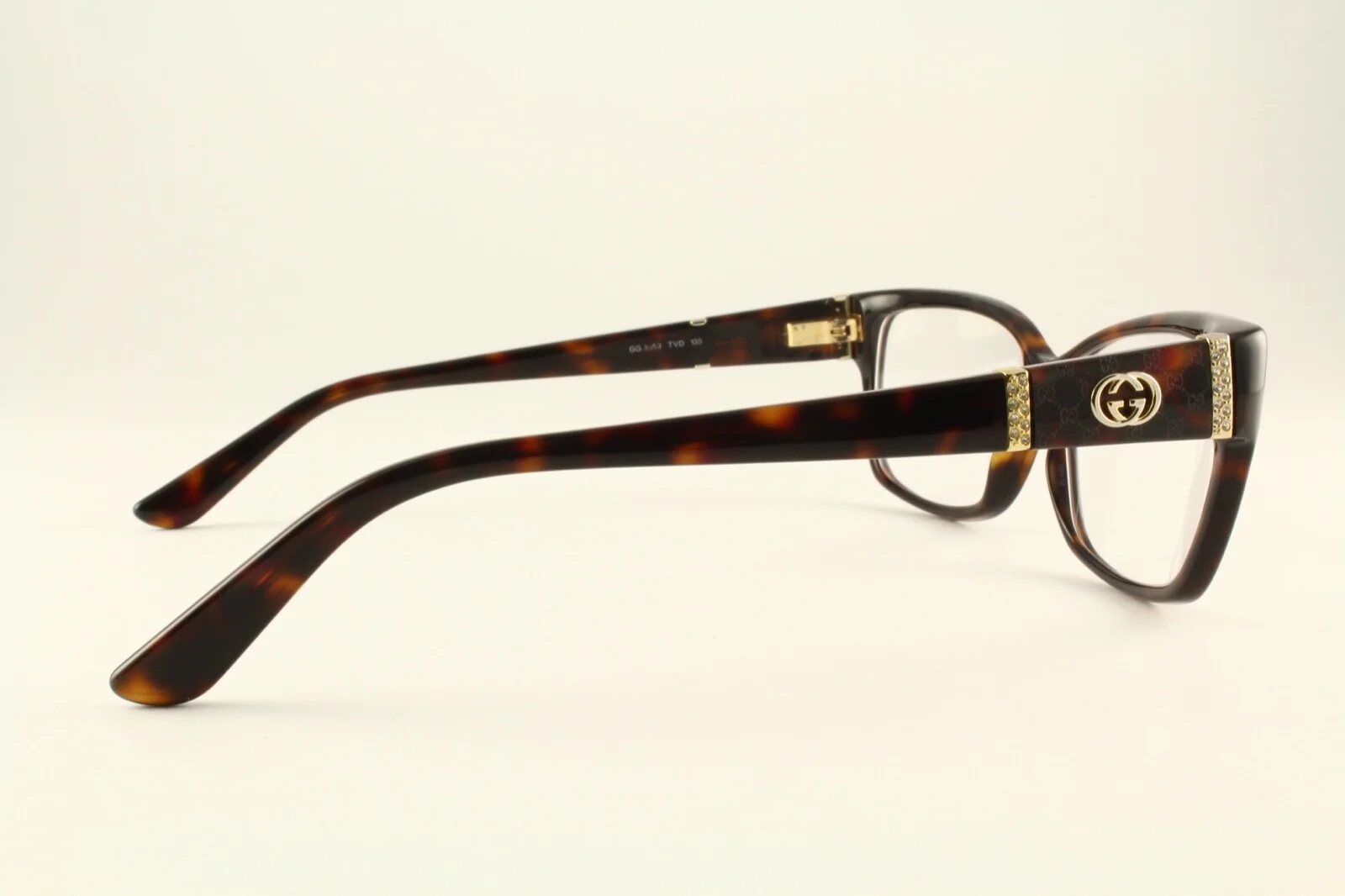 Rare Authentic Gucci GG 3559 TVD Tortoise Gold 53mm Glasses Frames RX-able 3