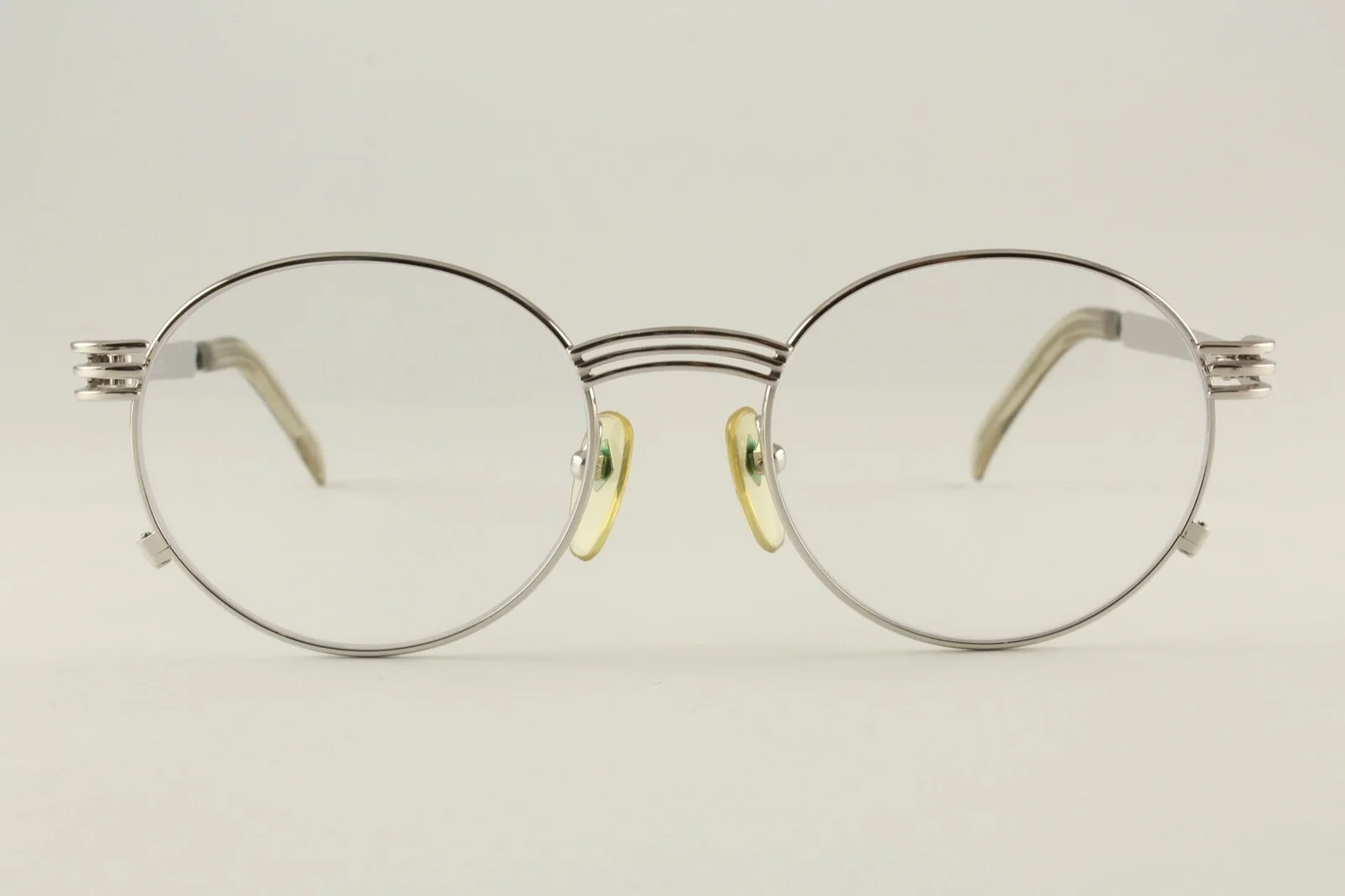 Rare Authentic Jean Paul Gaultier 55-3174 Forks Silver 50mm Glasses RX-able