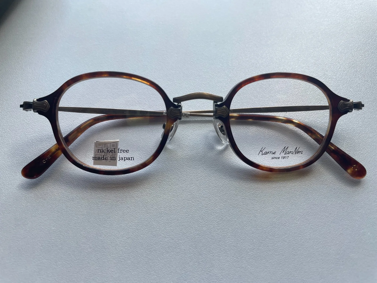 Rare AUTHENTIC Kame ManNen BRAND-NEW Eyeglasses/Tortoise-Steampunk Gold 4