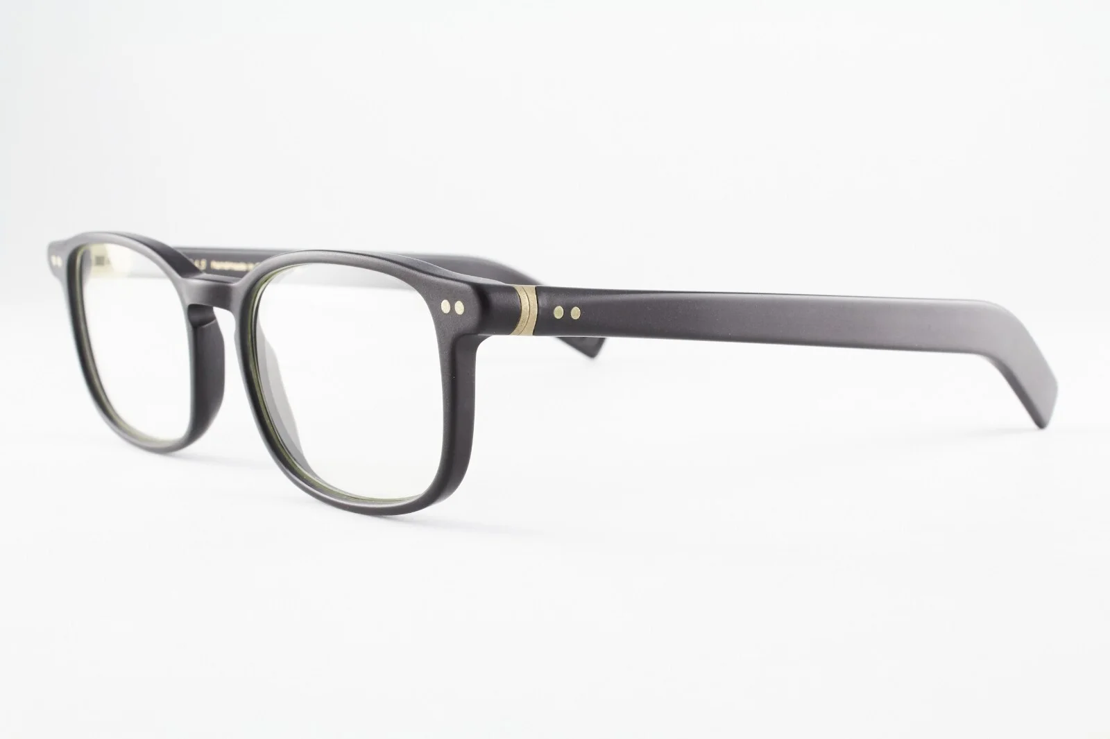 Rare Authentic Lunor A6 Mod. 244 col.01 50mm Matte Black Frames Glasses Germany