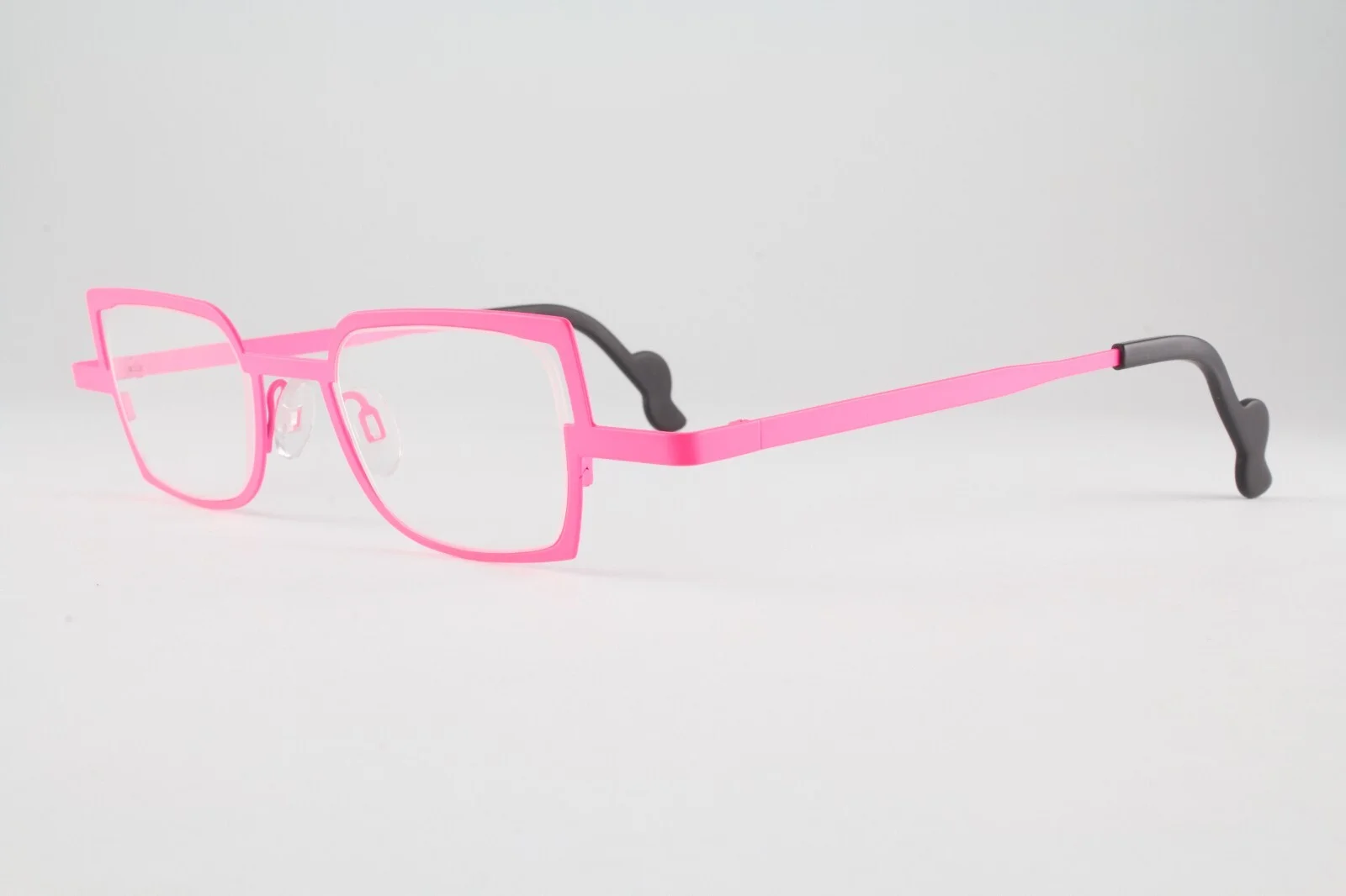 Rare Authentic Theo Transform 306 40mm Hot Pink Frames Glasses Belgium 2