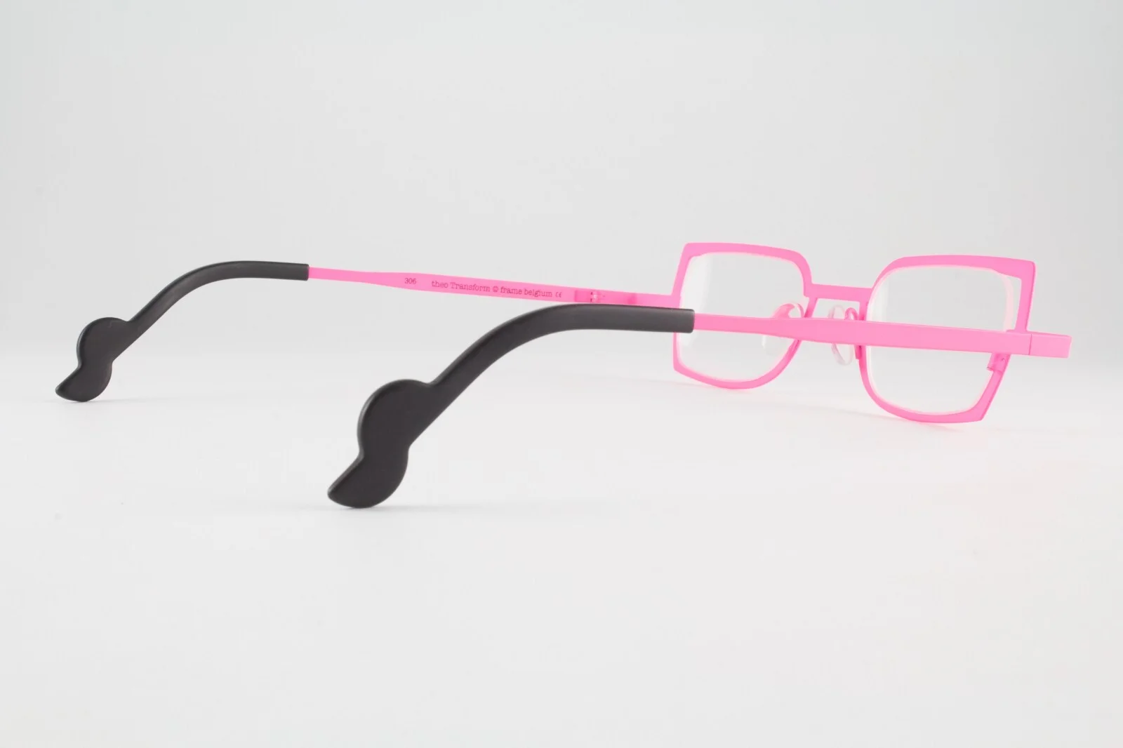 Rare Authentic Theo Transform 306 40mm Hot Pink Frames Glasses Belgium 3