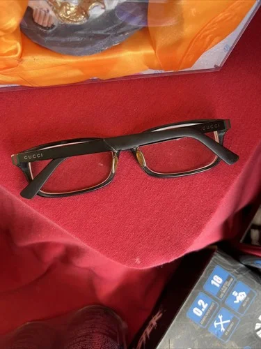 Rare GUCCI GG9102 13V Matte Black EYEGLASSES Titanium FRAME 55-16-140mm Japan 2
