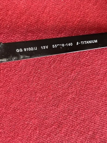 Rare GUCCI GG9102 13V Matte Black EYEGLASSES Titanium FRAME 55-16-140mm Japan 4