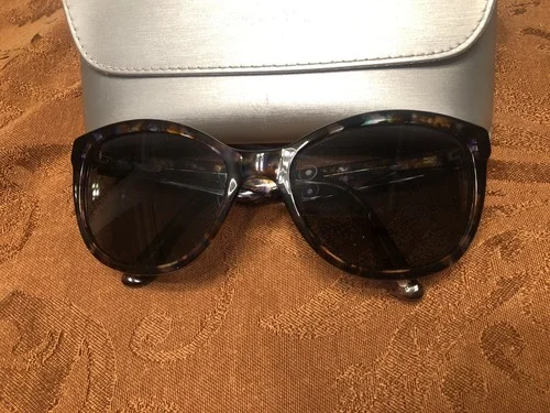 Rare Jimmy Crystal Swarovski Eyeglasses Frames Only Bling Tort Plum 135 3