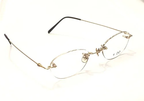 Rare Modo Eyeglasses Mod 459 Gold Rimless Frames 46-21-145