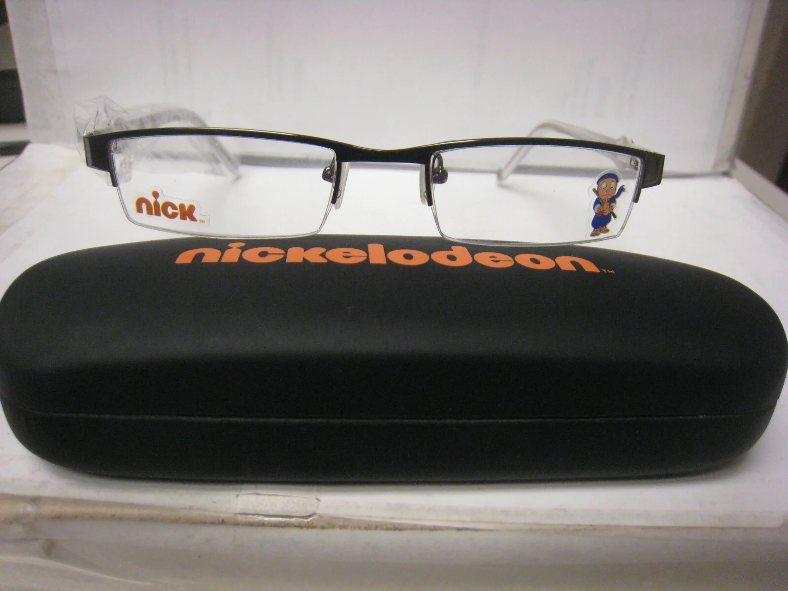 RARE NINJA HATTORI NH001 in GUN 47-18-130 Eyeglass DEMO Frames W/Nick case