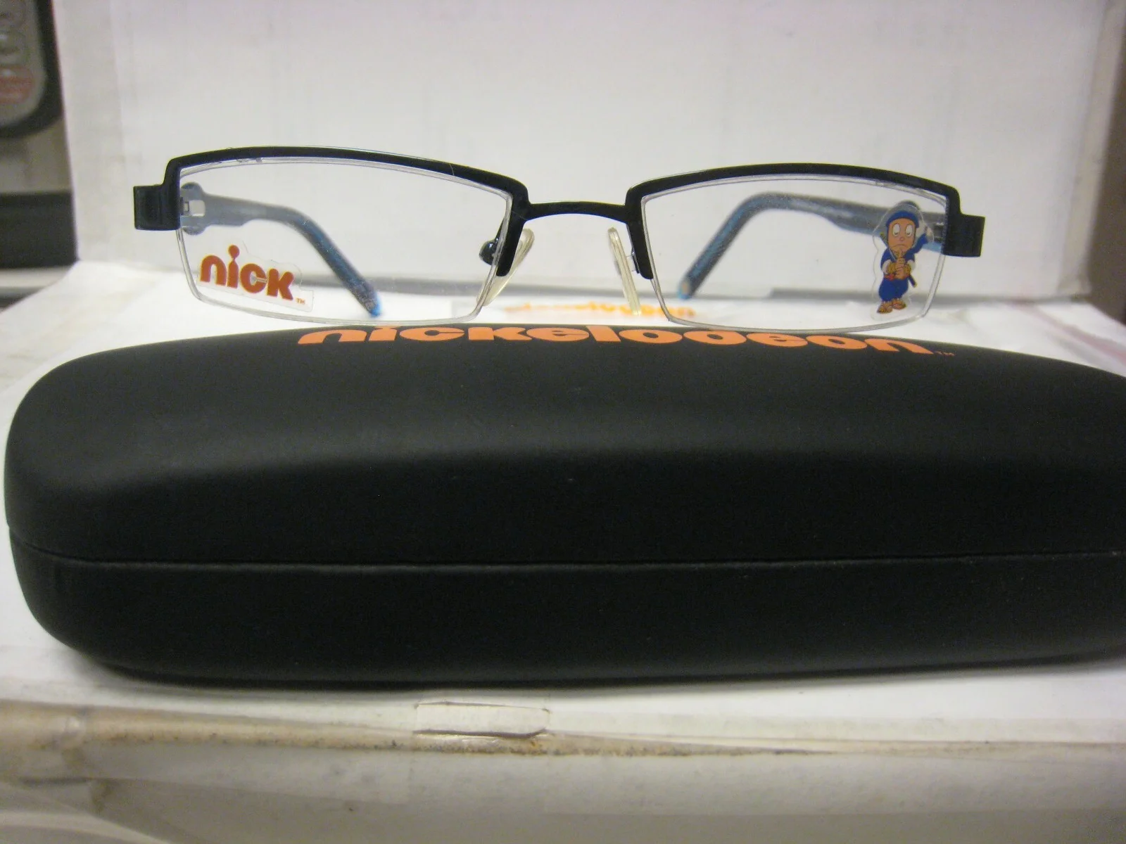 RARE NINJA HATTORI NH002 in BLUE 46-16-130 Eyeglass DEMO Frames W/Nick case