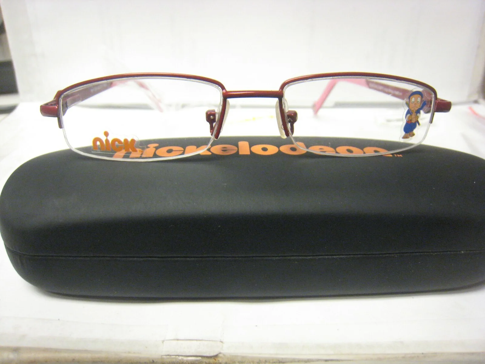 RARE NINJA HATTORI NH006 in RED 46-17-125 Eyeglass DEMO Frames W/Nick case