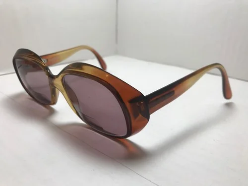 Rare Playboy by Optyl Sunglasses FRAMES ONLY 1024-10 Amber 51[]15 130 Germany 1