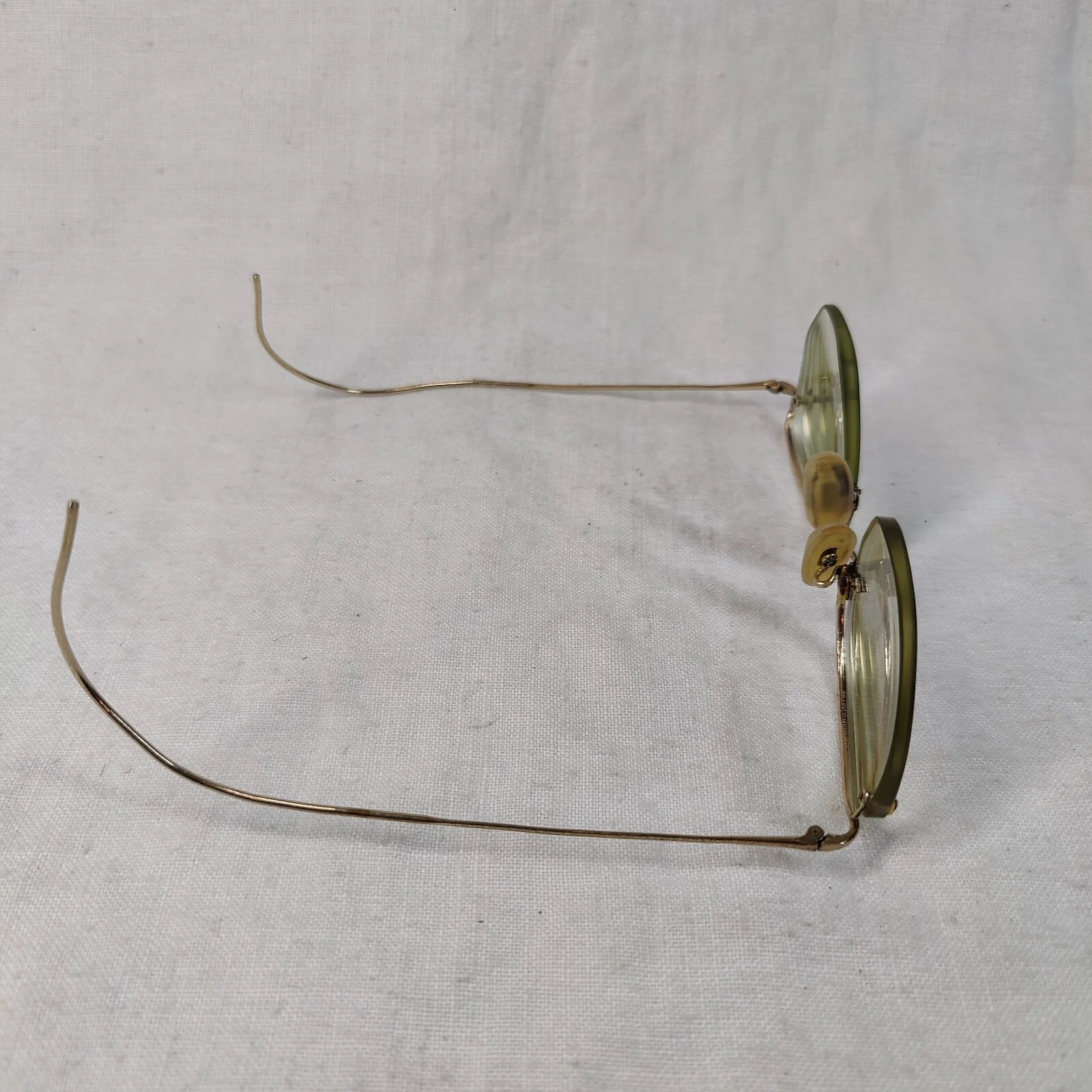 RARE VINTAGE RIMWAY FUL-VUE AMERICAN OPTICAL 12K GF WIRE EYEGLASSES F46R 4