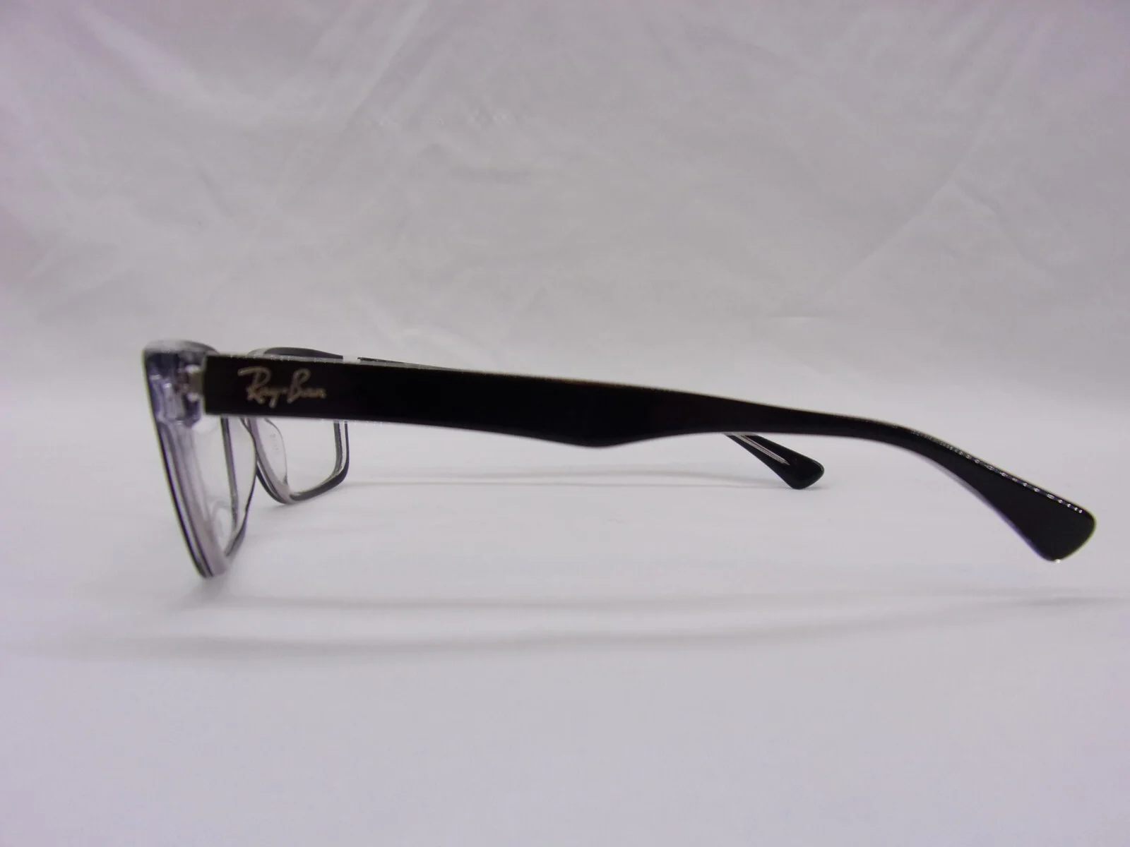 Ray Ban 5286 Black on Transparent Square Full Rim Eyeglass Frames 51-18-135 3