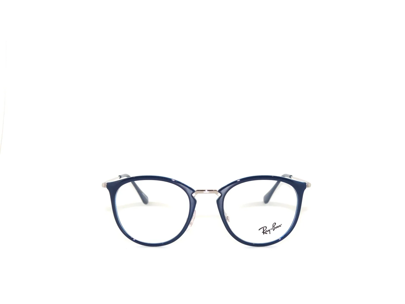 Ray Ban 7140 5972 49 Blue Silver Eyeglasses Rayban RX7140 3